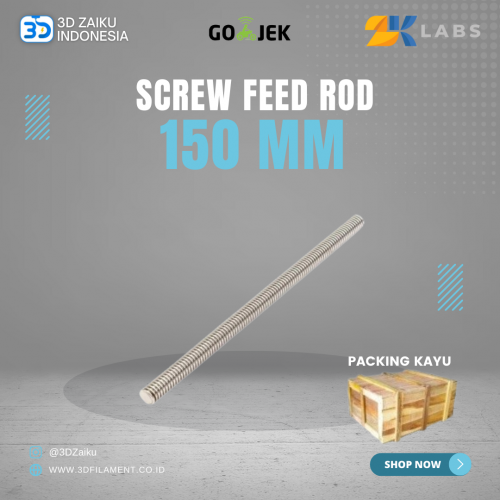 RepRap 3D Printer 8 mm Screw Feed Rod 150 mm